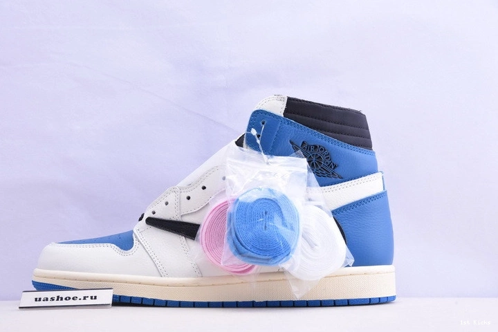 Military Fragment DH3227-105 Blue Jordan Travis Scott 1 Air 0316